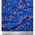 thumbnail image 1 of Soimoi Cotton Duck Fabric Insect,Leaves & Flower Floral Decor Fabric Printed Yard 42 Inch Wide, 1 of 1
