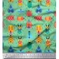 thumbnail image 1 of Soimoi Cotton Duck Fabric Insects Clip Art Decor Fabric Printed Yard 42 Inch Wide, 1 of 1