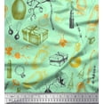 thumbnail image 1 of Soimoi Cotton Duck Fabric Jewelry,Bellies & Lipstick Fashion Printed Craft Fabric by the Yard 42 Inch Wide, 1 of 1