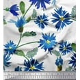 thumbnail image 1 of Soimoi Cotton Duck Fabric Leaves & Aster Flower Print Fabric by Yard 42 Inch Wide, 1 of 1