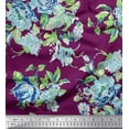 thumbnail image 1 of Soimoi Cotton Duck Fabric Leaves & Floral Artistic Fabric Prints by Yard 56 Inch Wide, 1 of 3