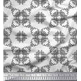 thumbnail image 1 of Soimoi Cotton Duck Fabric Leaves & Floral Geometric Print Sewing Fabric Yard 42 Inch Wide, 1 of 3
