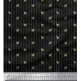 thumbnail image 1 of Soimoi Cotton Duck Fabric Leaves,Flower Bud & Stripe Fabric Prints by Yard 42 Inch Wide, 1 of 1