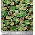 thumbnail image 1 of Soimoi Cotton Duck Fabric Leaves & Leopard Animal Print Sewing Fabric Yard 42 Inch Wide, 1 of 1