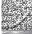 thumbnail image 1 of Soimoi Cotton Duck Fabric Leaves & Paisley Block Print Fabric by The Yard 42 Inch Wide, 1 of 3