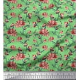 thumbnail image 1 of Soimoi Cotton Duck Fabric Leaves & Peony Floral Fabric Prints By Yard 42 Inch Wide, 1 of 1