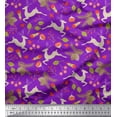 thumbnail image 1 of Soimoi Cotton Duck Fabric Leaves & Reindeer Animal Print Fabric by Yard 42 Inch Wide, 1 of 1