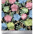 thumbnail image 1 of Soimoi Cotton Duck Fabric Leaves & Wild Flower Print Sewing Fabric Yard 42 Inch Wide, 1 of 1