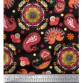 thumbnail image 1 of Soimoi Cotton Duck Fabric Mandala & Paisley Ethnic Decor Fabric Printed Yard 42 Inch Wide, 1 of 1