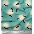 thumbnail image 1 of Soimoi Cotton Duck Fabric Moon & Bat Halloween Fabric Prints by Yard 42 Inch Wide, 1 of 1