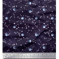 thumbnail image 1 of Soimoi Cotton Duck Fabric Moon & Galaxy Printed Craft Fabric by the Yard 42 Inch Wide, 1 of 3