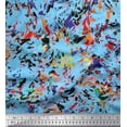 thumbnail image 1 of Soimoi Cotton Duck Fabric Multicolor Texture Decor Fabric Printed Yard 42 Inch Wide, 1 of 1