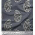 thumbnail image 1 of Soimoi Cotton Duck Fabric Paisley Block Print Fabric by The Yard 42 Inch Wide, 1 of 1