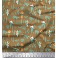 thumbnail image 1 of Soimoi Cotton Duck Fabric Palm Tree,Men & Women Beach Print Fabric by The Yard 42 Inch Wide, 1 of 1