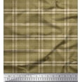 thumbnail image 1 of Soimoi Cotton Duck Fabric Plaid Check Decor Fabric Printed Yard 56 Inch Wide, 1 of 3