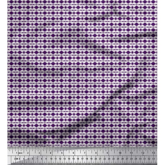 Soimoi Cotton Duck Fabric Shaking Hand Shirting Print Fabric by The Yard 42 Inch Wide