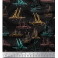 thumbnail image 1 of Soimoi Cotton Duck Fabric Ship Ocean Print Sewing Fabric Yard 42 Inch Wide, 1 of 1