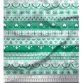 thumbnail image 1 of Soimoi Cotton Duck Fabric Square & Semi Mandala Ethnic Print Fabric by the Yard 42 Inch Wide, 1 of 1