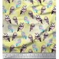 thumbnail image 1 of Soimoi Cotton Duck Fabric Star & Owl Bird Printed Fabric 1 Yard 56 Inch Wide, 1 of 1