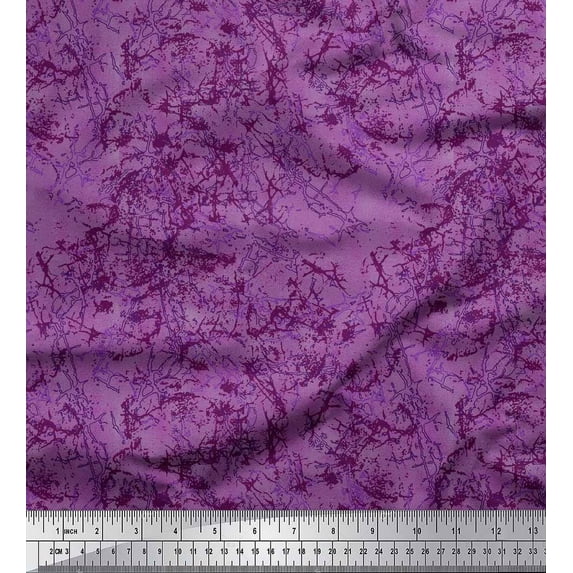 Soimoi Cotton Duck Fabric Stone Texture Print Sewing Fabric Yard 42 Inch Wide