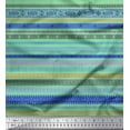 thumbnail image 1 of Soimoi Cotton Duck Fabric Stripe & Greek Key Geometric Decor Fabric Printed Yard 56 Inch Wide, 1 of 1