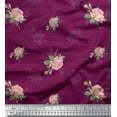 thumbnail image 1 of Soimoi Cotton Duck Fabric Stripe,Leaves & Rose Floral Fabric Prints By Yard 56 Inch Wide, 1 of 3