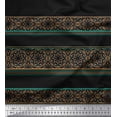 thumbnail image 1 of Soimoi Cotton Duck Fabric Stripe & Mandala Kaleidoscope Print Fabric by The Yard 42 Inch Wide, 1 of 1