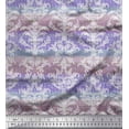 thumbnail image 1 of Soimoi Cotton Duck Fabric Stripe & Ogee Damask Decor Fabric Printed Yard 42 Inch Wide, 1 of 1