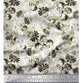 thumbnail image 1 of Soimoi Cotton Duck Fabric Swirl,Leaves & Floral Artistic Print Fabric by the Yard 56 Inch Wide, 1 of 1