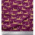 thumbnail image 1 of Soimoi Cotton Duck Fabric Triangle & Impala Deer Animal Decor Fabric Printed Yard 56 Inch Wide, 1 of 1