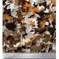 thumbnail image 1 of Soimoi Cotton Duck Fabric Two Tone With White Camouflage Printed Craft Fabric by the Yard 42 Inch Wide, 1 of 1