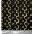 thumbnail image 1 of Soimoi Cotton Duck Fabric Waves,Leaves & Floral Artistic Print Sewing Fabric Yard 42 Inch Wide, 1 of 1