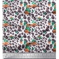 thumbnail image 1 of Soimoi Cotton Duck Fabric leaves,floral & leopard Animal Skin Fabric Prints By Yard 42 Inch Wide, 1 of 1