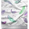 thumbnail image 1 of Soimoi Cotton Jersey Fabric Branches & Artistic Feather Decor Fabric Printed Yard 58 Inch Wide, 1 of 1