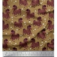 thumbnail image 1 of Soimoi Cotton Jersey Fabric Floral & Horse Animal Print Fabric by The Yard 58 Inch Wide, 1 of 1