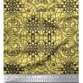 thumbnail image 1 of Soimoi Cotton Jersey Fabric Floral & Moroccan Damask Ethnic Print Sewing Fabric Yard 58 Inch Wide, 1 of 1