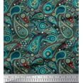 thumbnail image 1 of Soimoi Cotton Jersey Fabric Floral & Paisley Printed Craft Fabric by The Yard 58 Inch Wide, 1 of 3