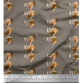 thumbnail image 1 of Soimoi Cotton Jersey Fabric Monkey Face Cartoon Print Sewing Fabric Yard 58 Inch Wide, 1 of 1