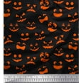 thumbnail image 1 of Soimoi Cotton Jersey Fabric Monster Face Halloween Printed Fabric 1 Yard 58 Inch Wide, 1 of 1