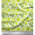 thumbnail image 1 of Soimoi Cotton Jersey Fabric Stripe & Autumn Leaves Printed Craft Fabric by the Yard 58 Inch Wide, 1 of 3