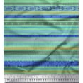 thumbnail image 1 of Soimoi Cotton Jersey Fabric Stripe & Greek Key Geometric Print Sewing Fabric Yard 58 Inch Wide, 1 of 1