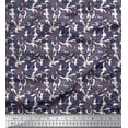 thumbnail image 1 of Soimoi Cotton Jersey Fabric Texture,Autumn & Oak Leaves Print Sewing Fabric Yard 58 Inch Wide, 1 of 1