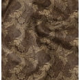 thumbnail image 1 of Soimoi Cotton Poplin Brown Fabric By the Yard - 42 Inch Wide - Leaves Pattern Fabric - Botanical and Elegant Designs for Various Uses Printed Fabric, 1 of 6