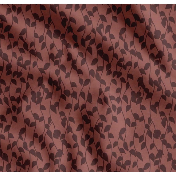 Soimoi Cotton Poplin Fabric Artistic Leaves Print Fabric by the Yard 42 Inch Wide