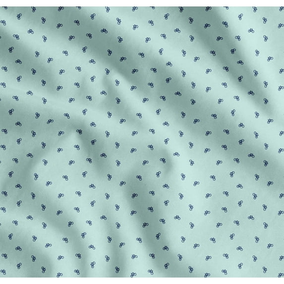 Soimoi Cotton Poplin Fabric Bicycle Shirting Printed Craft Fabric by The Yard 42 Inch Wide
