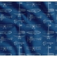 thumbnail image 1 of Soimoi Cotton Poplin Fabric Check & Airplane Transport Print Fabric by The Yard 42 Inch Wide, 1 of 7