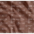 thumbnail image 1 of Soimoi Cotton Poplin Fabric Check & Airplane Transport Print Sewing Fabric Yard 42 Inch Wide, 1 of 7