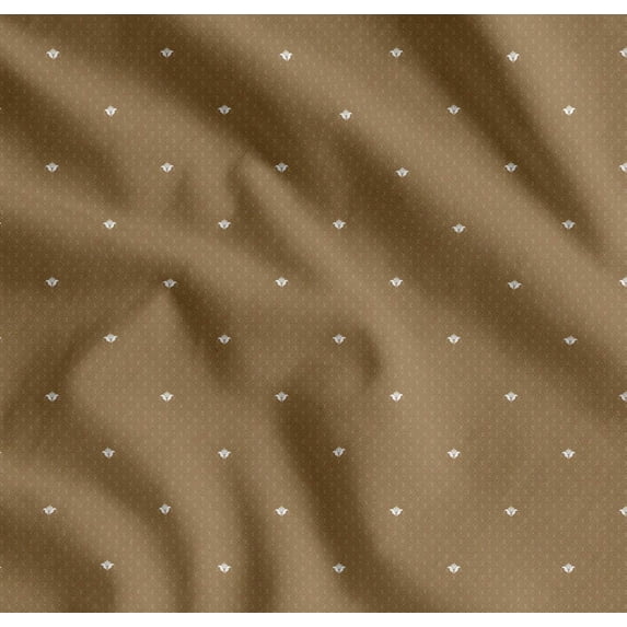 Soimoi Cotton Poplin Fabric Check & Fleur_De_Lis Damask Fabric Prints By Yard 42 Inch Wide