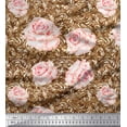thumbnail image 1 of Soimoi Cotton Poplin Fabric Check & Roses Floral Print Fabric by The Yard 42 Inch Wide, 1 of 3
