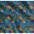 thumbnail image 1 of Soimoi Cotton Poplin Fabric Colorful Flowers Clip Art Printed Craft Fabric by The Yard 56 Inch Wide, 1 of 7